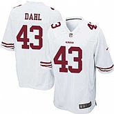 Nike Men & Women & Youth 49ers #43 Dahl White Team Color Game Jersey,baseball caps,new era cap wholesale,wholesale hats